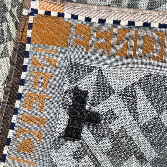 Fendi Zucca Embroidered Logo Scarf – Vintage - Picture 10 of 10